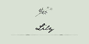 Floral minimalist green christening place cards Floral minimalist green christening place cards
