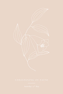 Serenity pink pink christening invitations Serenity pink pink christening invitations