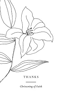 Serenity white unique baby thank you cards Serenity white unique baby thank you cards
