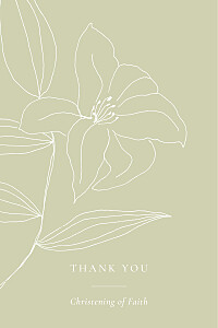 Serenity green green baby thank you cards Serenity green green baby thank you cards