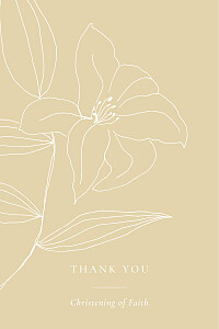 Serenity sand beige baby thank you cards Serenity sand beige baby thank you cards