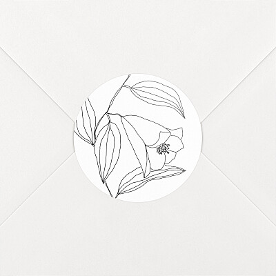 Serenity white christening stickers Serenity white christening stickers