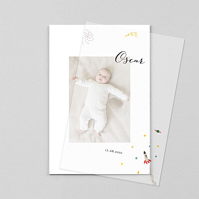 Once upon a time (vellum) sky animal baby thank you cards Once upon a time (vellum) sky animal baby thank you cards
