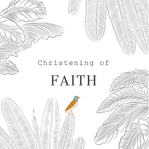 Birds of paradise black black christening gift tags Birds of paradise black black christening gift tags
