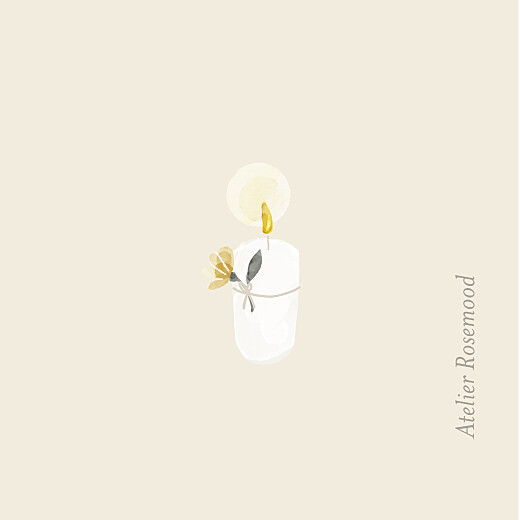 Christening Gift Tags Blessed Beige - Back Christening Gift Tags Blessed Beige - Back
