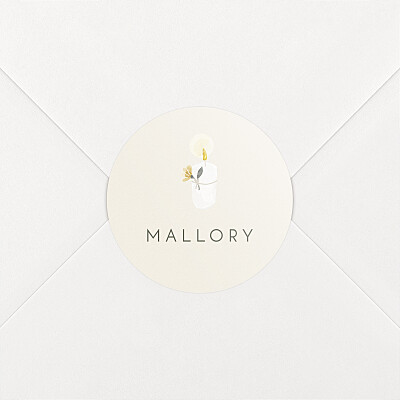 Blessed beige christening stickers Blessed beige christening stickers