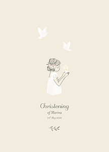 Divine pink christening order of service booklets Divine pink christening order of service booklets