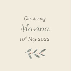 Christening Gift Tags Divine Pink