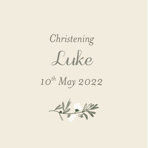 Christening Gift Tags Divine White