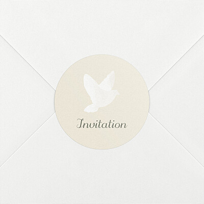 Divine white christening stickers Divine white christening stickers