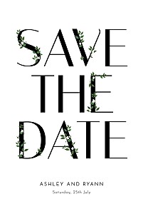 Love grows (photo) white floral save the date cards Love grows (photo) white floral save the date cards