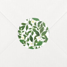 Wedding Envelope Stickers Love Grows White