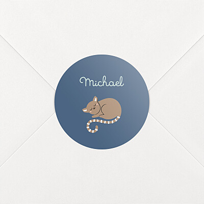 Animal family blue baby stickers Animal family blue baby stickers