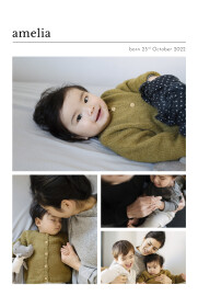 Baby Announcements In Print (Multi-Photo) White