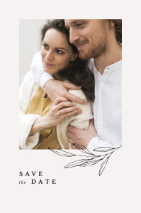 Save The Dates Budding branch beige Save The Dates Budding branch beige