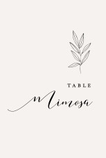 Wedding Table Numbers Budding Branch Beige