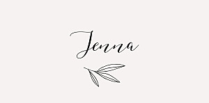 Budding branch beige wedding place cards Budding branch beige wedding place cards