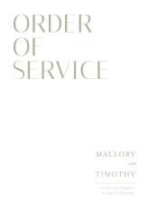 Wedding Order of Service Booklet Covers The Big Day Red