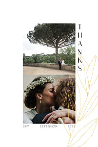Season (4 pages) yellow wedding thank you cards Season (4 pages) yellow wedding thank you cards