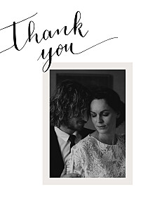 Memories (4 pages) white modern wedding thank you cards Memories (4 pages) white modern wedding thank you cards