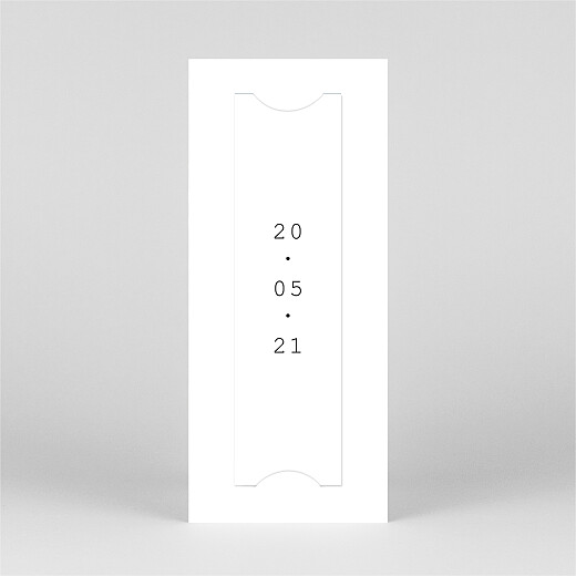 Save The Dates Minimalist (bookmark) white - View 3