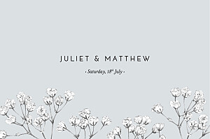 Gypsophila blue blue save the date cards Gypsophila blue blue save the date cards