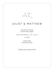 Wedding Invitations Gypsophila beige Wedding Invitations Gypsophila beige