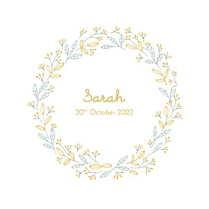 Fields of gold blue yellow baby announcements Fields of gold blue yellow baby announcements