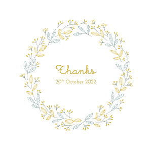 Fields of gold blue baby thank you cards Fields of gold blue baby thank you cards