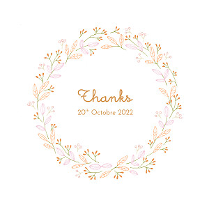Fields of gold orange orange baby thank you cards Fields of gold orange orange baby thank you cards