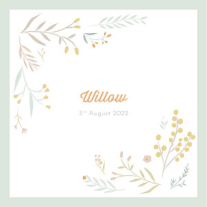 Summer breeze green baby announcements Summer breeze green baby announcements