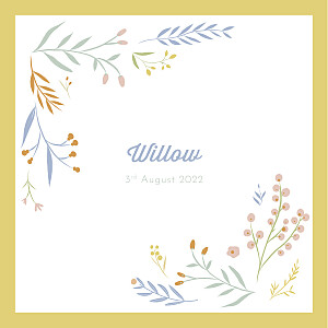 Summer breeze yellow yellow baby announcements Summer breeze yellow yellow baby announcements