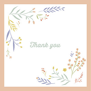 Summer breeze (4 pages) orange orange baby thank you cards Summer breeze (4 pages) orange orange baby thank you cards