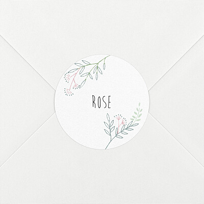 Pleasant pastures green/pink personalised baby stickers Pleasant pastures green/pink personalised baby stickers