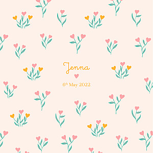 Love blossoms yellow yellow baby announcements Love blossoms yellow yellow baby announcements