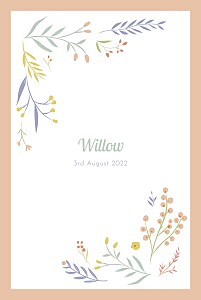Summer breeze (portrait) orange boys baby announcements Summer breeze (portrait) orange boys baby announcements