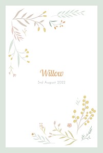 Summer breeze (portrait) green blue baby announcements Summer breeze (portrait) green blue baby announcements