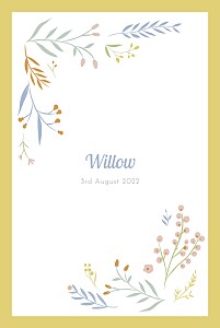 Summer breeze (portrait) yellow yellow baby announcements Summer breeze (portrait) yellow yellow baby announcements
