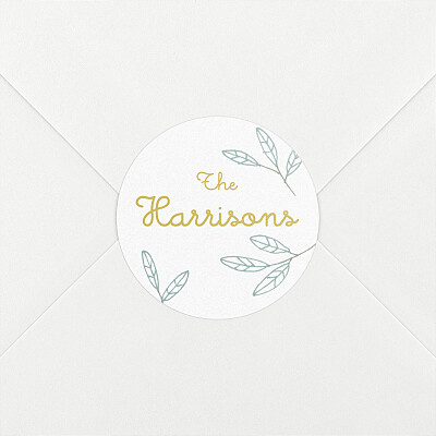 Fields of gold blue personalised baby stickers Fields of gold blue personalised baby stickers
