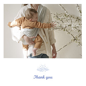 Surf's up (4 pages) blue baby thank you cards Surf's up (4 pages) blue baby thank you cards