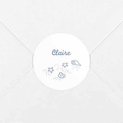 Surf's up blue personalised baby stickers Surf's up blue personalised baby stickers