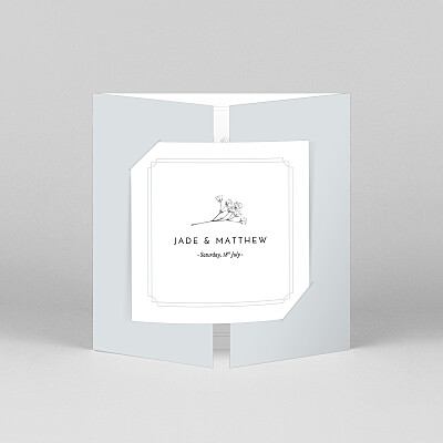 Gypsophila (gatefold) blue blue wedding invitations Gypsophila (gatefold) blue blue wedding invitations