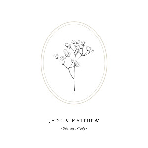 Gypsophila (4 pages) beige beige wedding invitations Gypsophila (4 pages) beige beige wedding invitations
