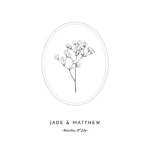 Gypsophila (4 pages) blue blue wedding invitations Gypsophila (4 pages) blue blue wedding invitations