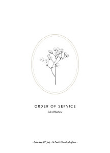 Gypsophila beige wedding order of service booklets Gypsophila beige wedding order of service booklets