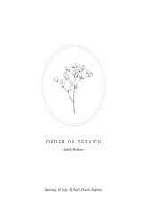 Wedding Order of Service Booklet Covers Gypsophila Beige Wedding Order of Service Booklet Covers Gypsophila Beige
