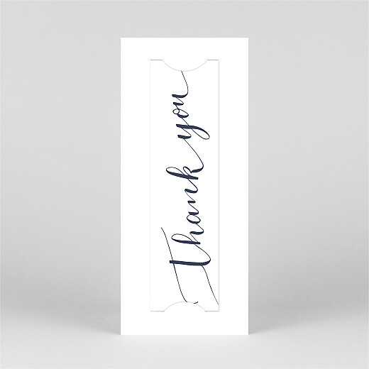 Wedding Thank You Cards Swing (Bookmark) White - View 3