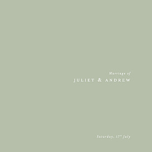 Budding branch (foil) 4 pages green vintage wedding invitations Budding branch (foil) 4 pages green vintage wedding invitations