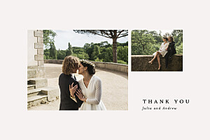 Budding branch (foil) beige foil wedding thank you cards Budding branch (foil) beige foil wedding thank you cards