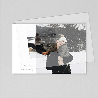 Winter wishes landscape (vellum) white christmas cards Winter wishes landscape (vellum) white christmas cards